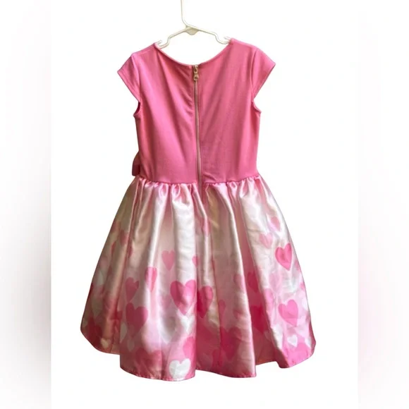 H&M Girls White & Pink Heart Dress 6X/7 | Easter, Valentine’s, Birthday Outfit - Picture 7 of 8